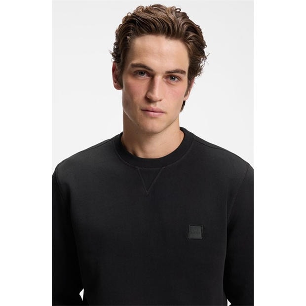 Black - Boss - Mens BOSS ORANGE Long Sleeve Premium Cotton Sweatshirt (Westart Crew Neck)