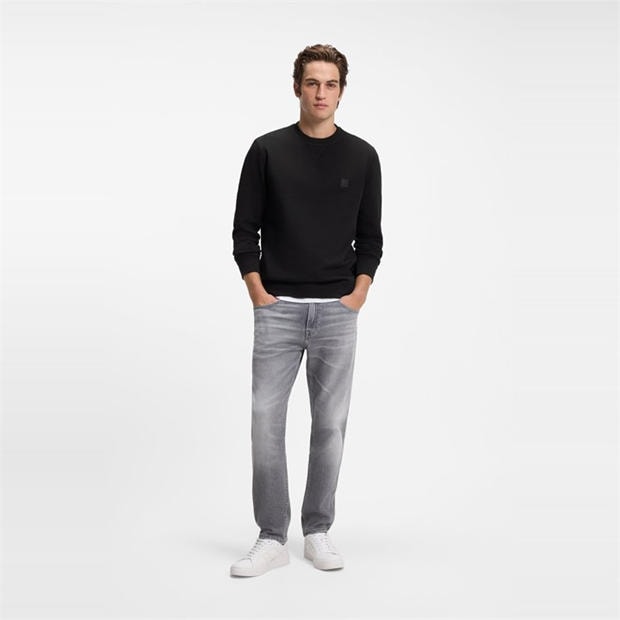Black - Boss - Mens BOSS ORANGE Long Sleeve Premium Cotton Sweatshirt (Westart Crew Neck)
