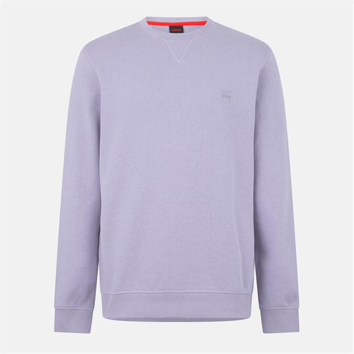 Boss Men's Purple Orange Long Sleeve Premium Cotton Sweatshirt (Westart Crew Neck) in Size 2XL, Sports Direct