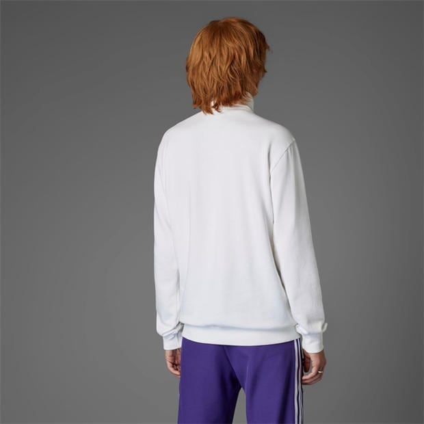 White - adidas - Men's Real Icon Sweater Performance Crew Sweatshirt