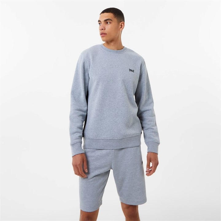 Everlast Men's Grey Premium Crew Sweatshirt in Size L, Sports Direct