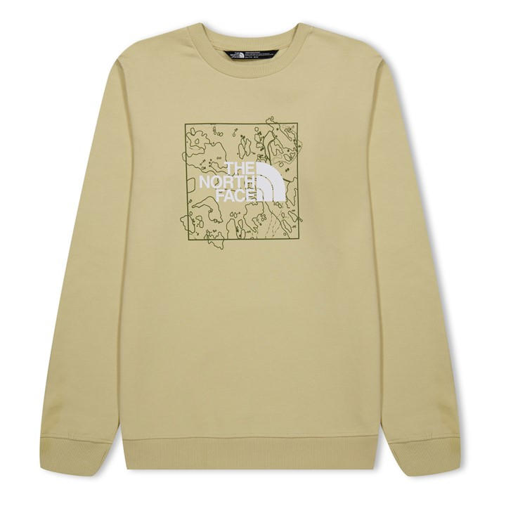 The North Face  Kids Beige ' New Graphic Crew Sweatshirt in Size 18-20/2XL, Sports Direct