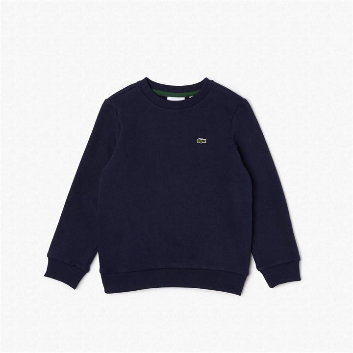 Lacoste Boys Blue Kids' Fleece Long Sleeve Crew Sweatshirt, Sports Direct