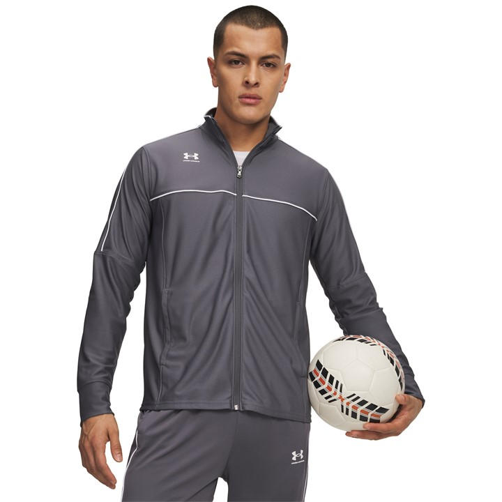 Under Armour Men's Grey Challenger Tracksuit Top in Size L, Sports Direct