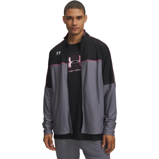 Gray / Black - Under Armour - Challenger Tracksuit Top Mens