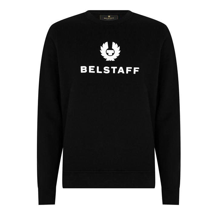 Belstaff Men' Black Signature Sweatshirt in Size S, Sports Direct