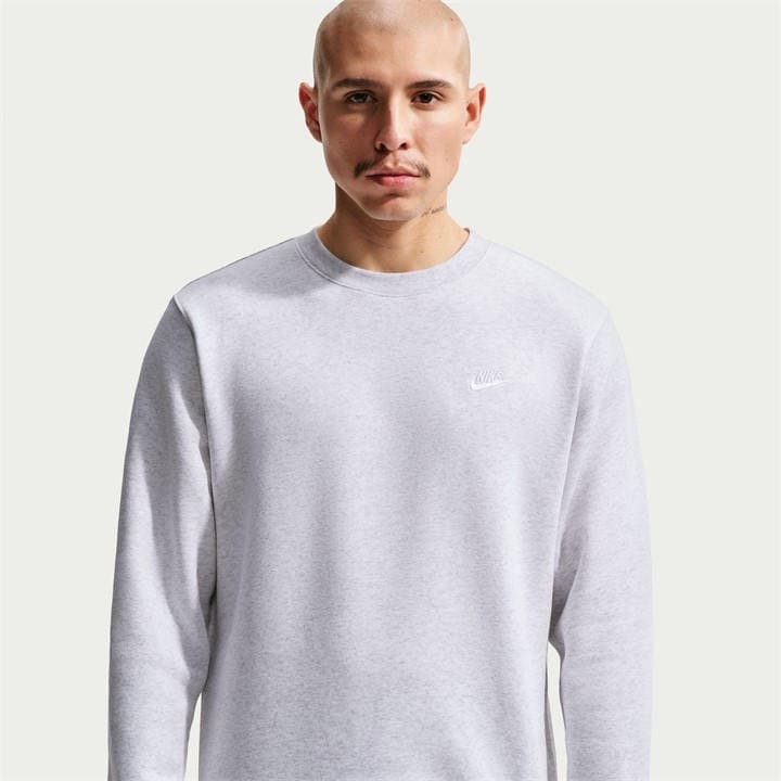 Nike Men's Grey Sportswear Club Crew in Size XS, Sports Direct