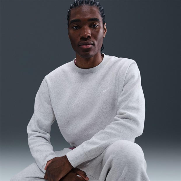Birch Heather - Nike - Sportswear Club Crew