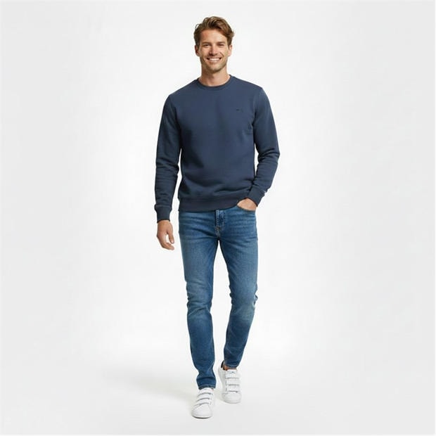 Steel Blue - Slazenger - Fleece Crew Sweater Mens
