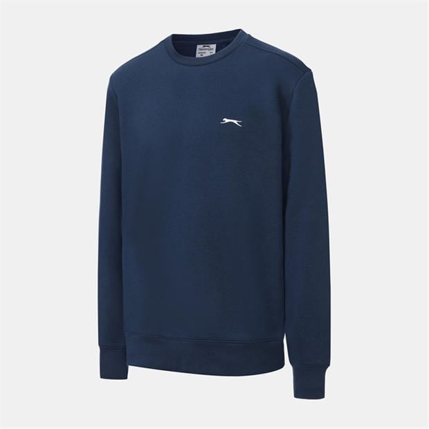 Steel Blue - Slazenger - Fleece Crew Sweater Mens