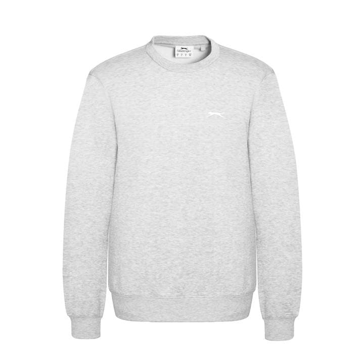 Slazenger Men's Grey Fleece Crew Sweater in Size 3XL, Sports Direct