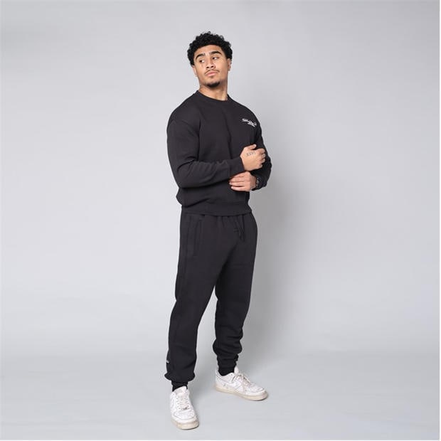 Black - Tela Cruz - Men's Studio Crew Sweatshirt