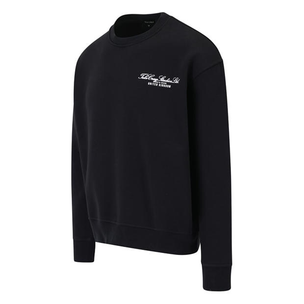 Black - Tela Cruz - Men's Studio Crew Sweatshirt
