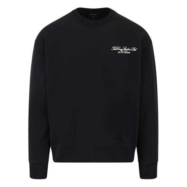 Black - Tela Cruz - Men's Studio Crew Sweatshirt
