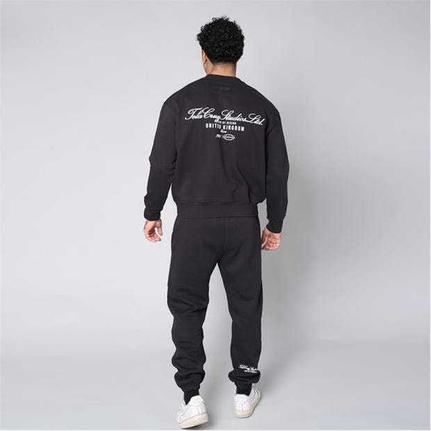 Black - Tela Cruz - Men's Studio Crew Sweatshirt