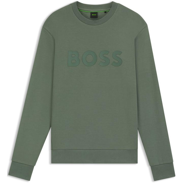 Boss Men's Green Salbo Sweatshirt in Size XL, Sports Direct