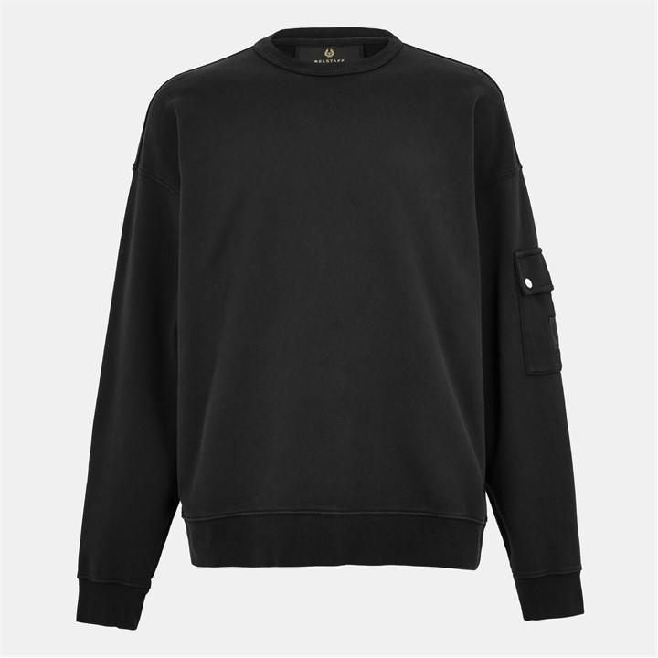 Belstaff Men's Black Crew Sweatshirt in Size M, Sports Direct