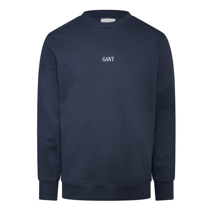 Gant Men's Black S Graph Crewnec Sn64 in Size M, Sports Direct