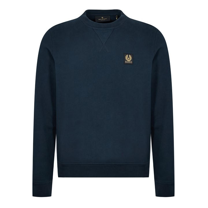 Belstaff Men' Blue Logo Sweatshirt in Size S, Sports Direct