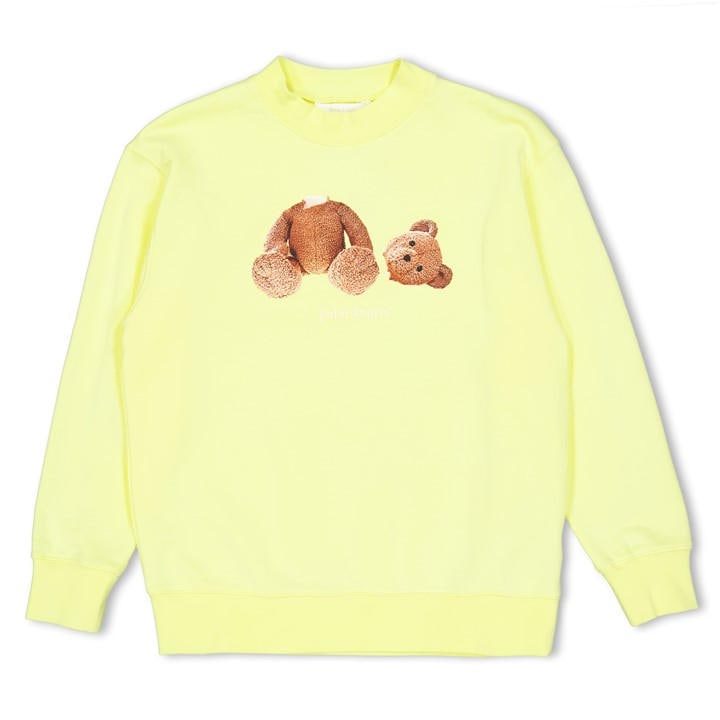 Palm Angels Girls Yellow Palm Bear Crew Jn61 in Size 8 - 9 Years, Sports Direct