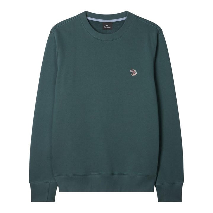 Ps Paul Smith Men's Green Zebra Crew-Neck Sweatshirt in Size L, Sports Direct