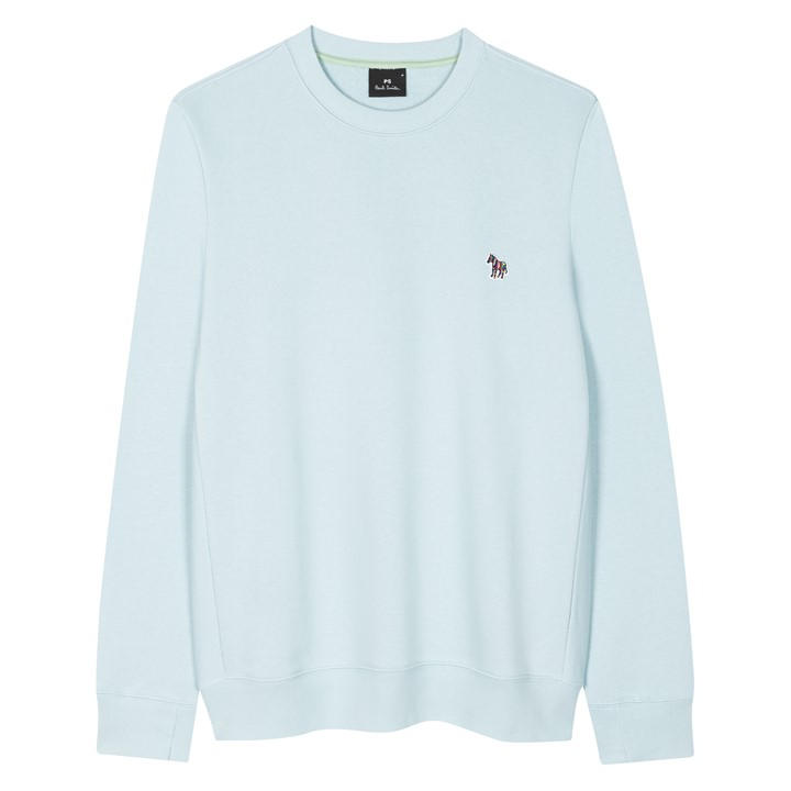 Ps Paul Smith Men's Blue Zebra Crew Sweatshirt Medium