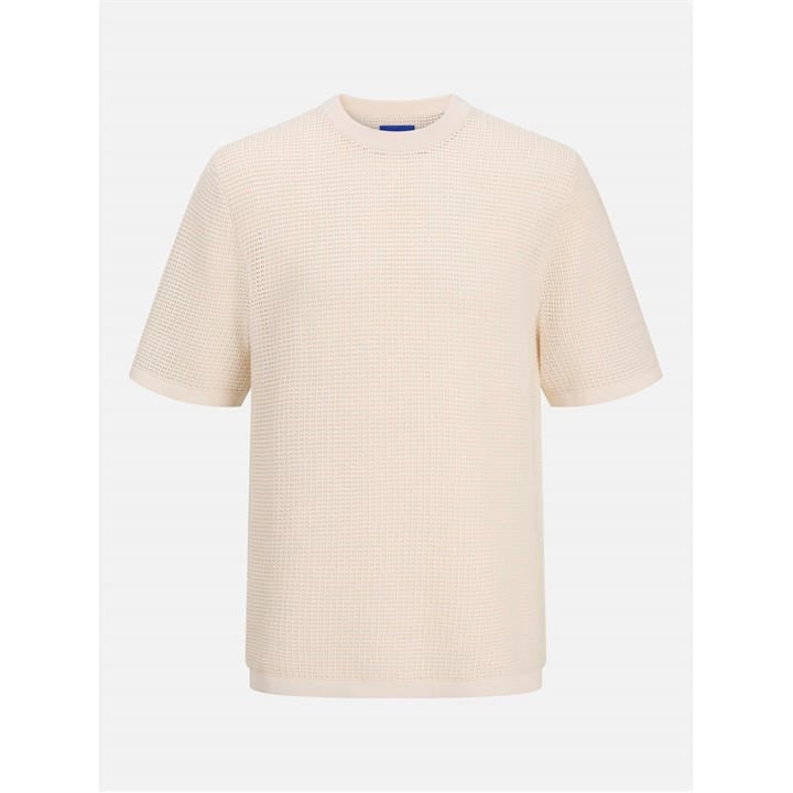 Jack And Jones Men's Cream Knitted Crew Sweatshirt in Size XL, Sports Direct