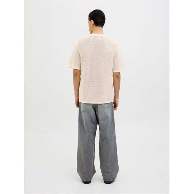 Sea Salt - Jack and Jones - Men's Knitted Crew Sweatshirt