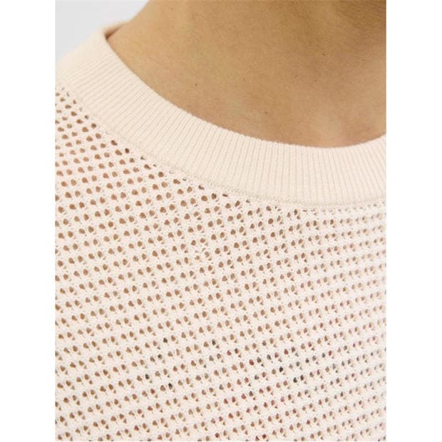 Sea Salt - Jack and Jones - Men's Knitted Crew Sweatshirt