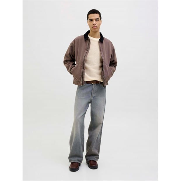 Sea Salt - Jack and Jones - Men's Knitted Crew Sweatshirt