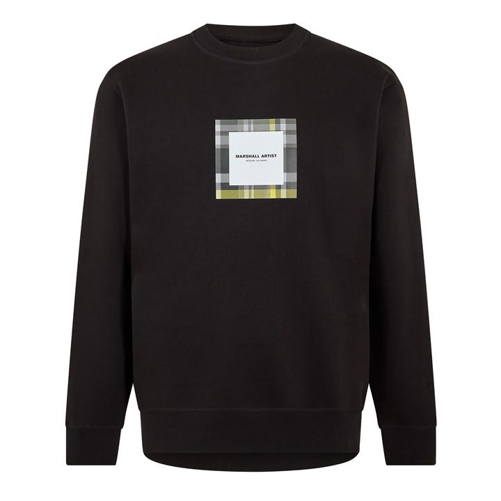 Marshall Artist Men's Black Carter Crew Sweatshirt in Size 2XL, Sports Direct