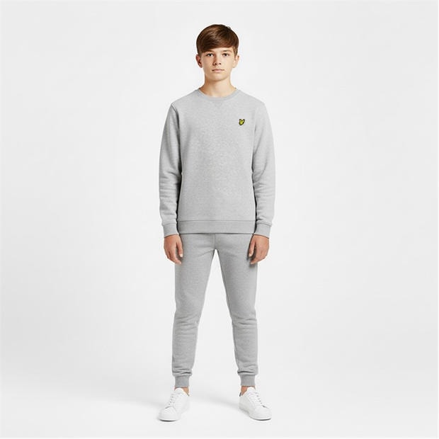 Grey Marl D24 - Lyle and Scott - Kids' Crew Sweatshirt