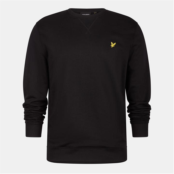 Lyle And Scott Men' Black Crew Sweatshirt in Size S, Sports Direct