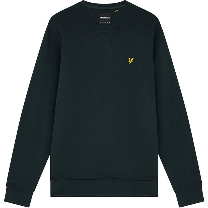Lyle And Scott Men' Green Crew Sweatshirt in Size S, Sports Direct