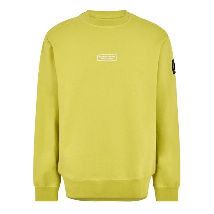 Marshall Artist Men's Green Siren Crew Sweatshirt in Size M, Sports Direct