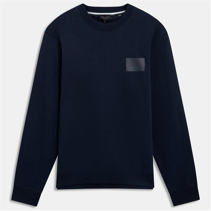 Ted Baker Men' Blue Ls Logo Patch Sweatshirt in Size S, Sports Direct
