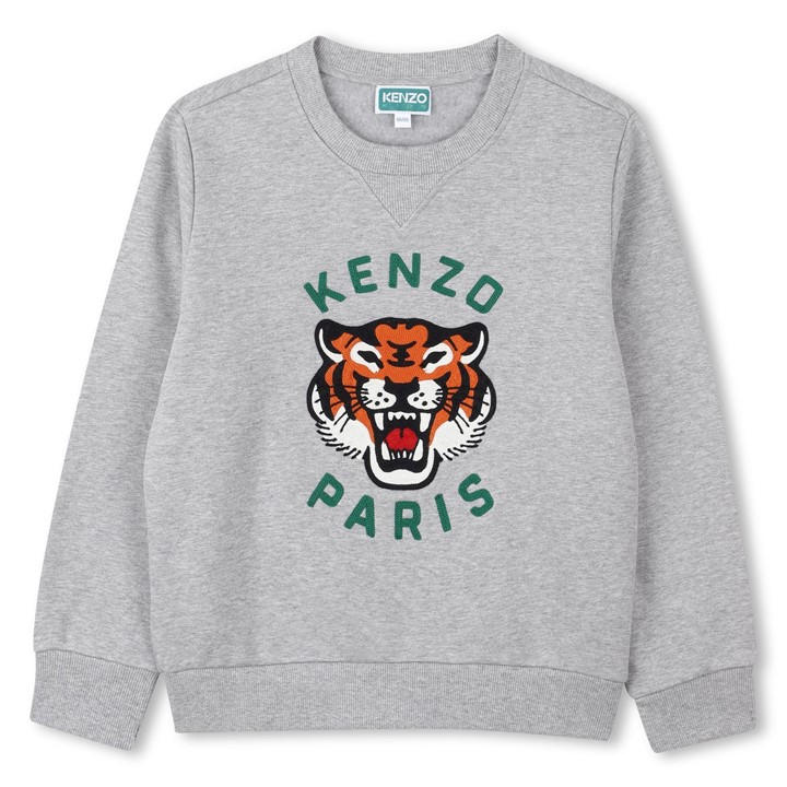 Kenzo  Kids Grey Kids' Crew Jumper in Size 9 - 10 Years, Sports Direct