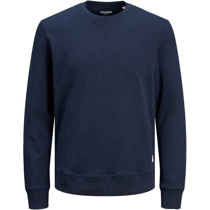 Jack And Jones Men's Blue Basic Crew Sweatshirt in Size XS, Sports Direct