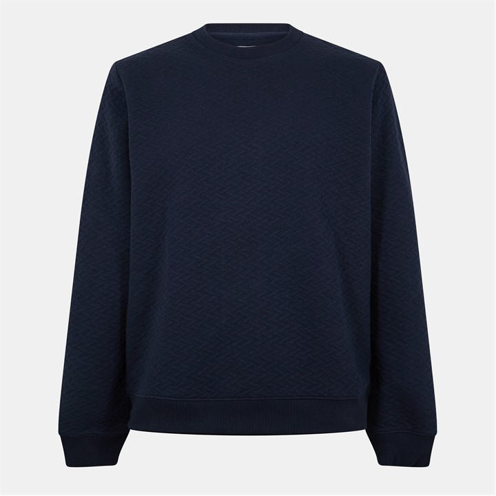Peter Werth Men' Blue Crew Sweatshirt in Size S, Sports Direct