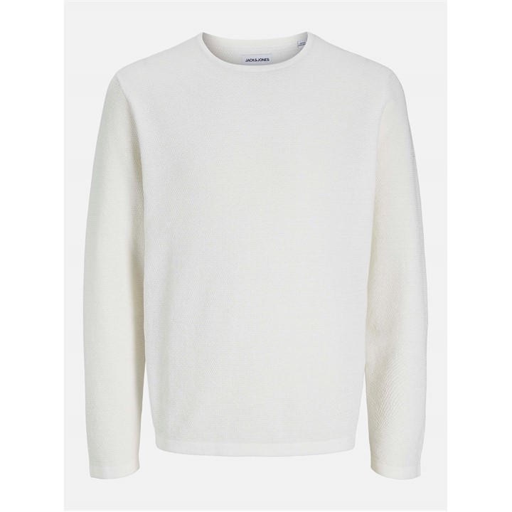 Jack And Jones Men's White George Crew Knit in Size 2XL, Sports Direct