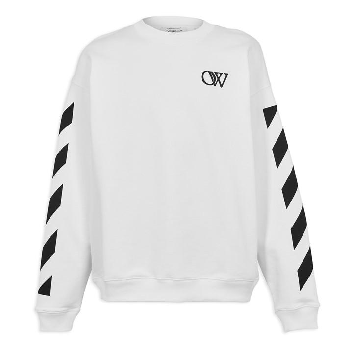 Off White Men's White Off Skate Crew Sweatshirt in Size XL, Sports Direct