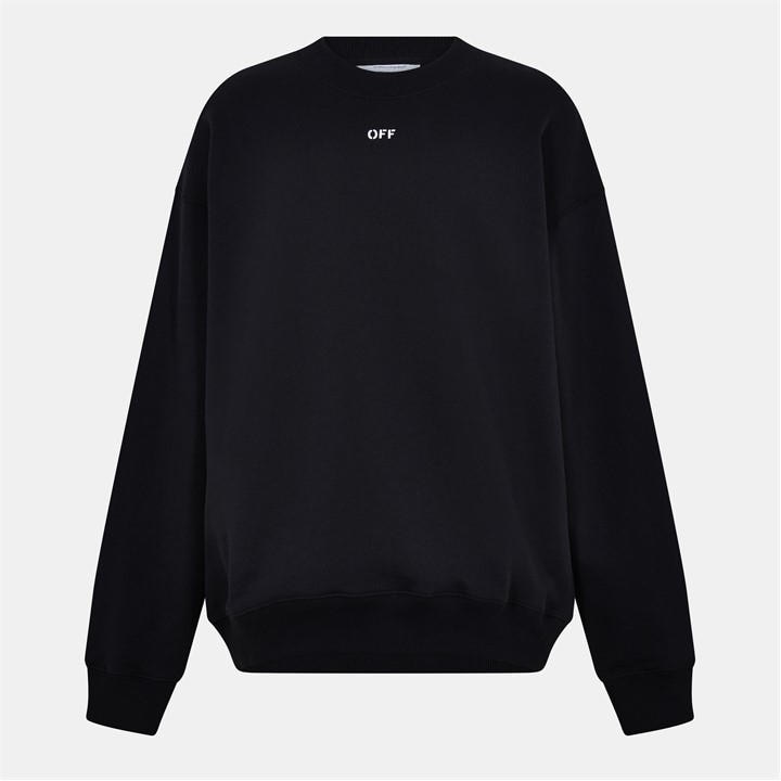 Off White Men's Black Skate Crewneck Sweatshirt in Size 2XL, Sports Direct