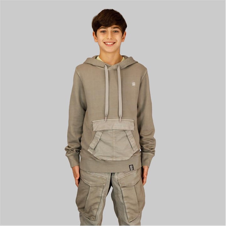 G Star Boys Grey Kids' Pocket Relaxed Fit Crew Sweatshirt in Size 14 - 16 Years, Sports Direct