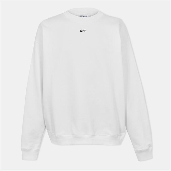 Off White Men's White Off Skate Crew Sweatshirt in Size L, Sports Direct