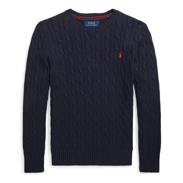 Polo Ralph Lauren Boys Blue Kids' Soft Relaxed Fit Crew Sweatshirt in Size 9 - 10 Years, Sports Direct