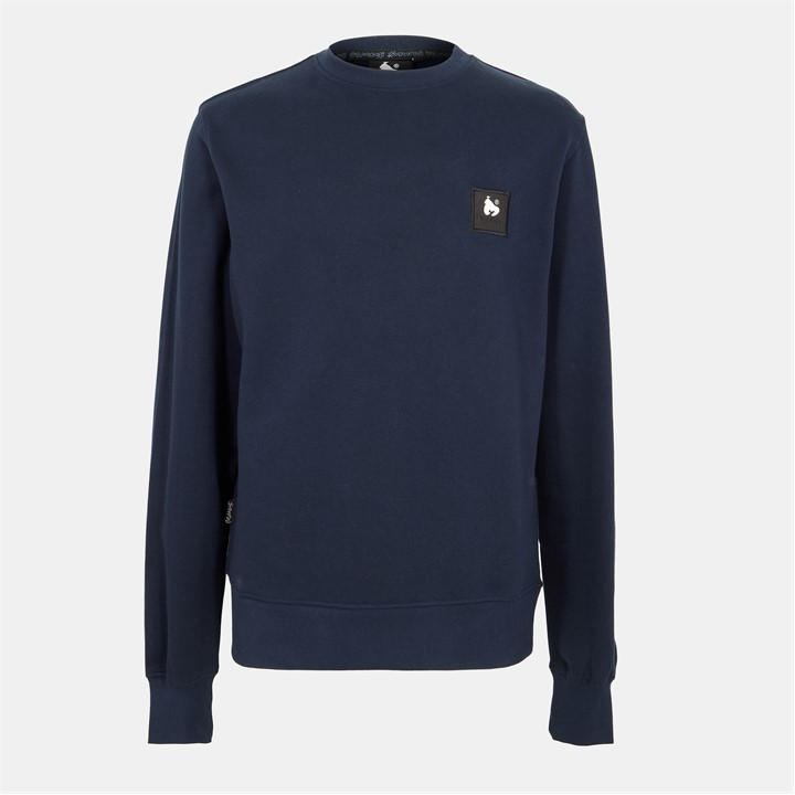 Money Men's Blue Combo Patch Crew in Size XS, Sports Direct
