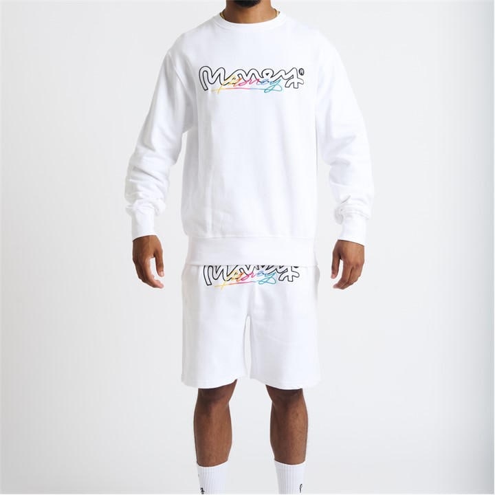 Money Men's White Chop Vice Crew in Size XS, Sports Direct