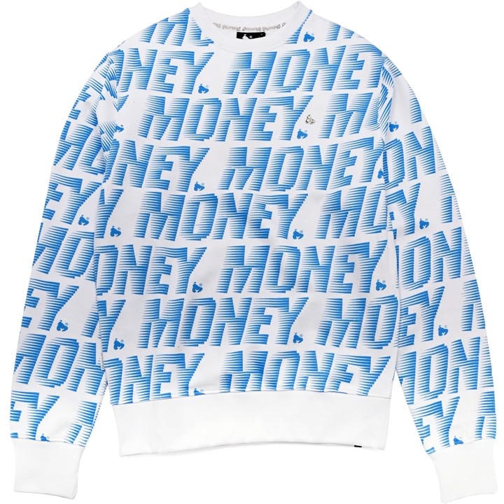 Money Men's Blue Zoom Ape Crew in Size XS, Sports Direct