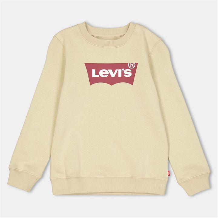 Levis  Kids Beige 's Batwing Crew Sweatshirt in Size 13 - 14 Years, Sports Direct