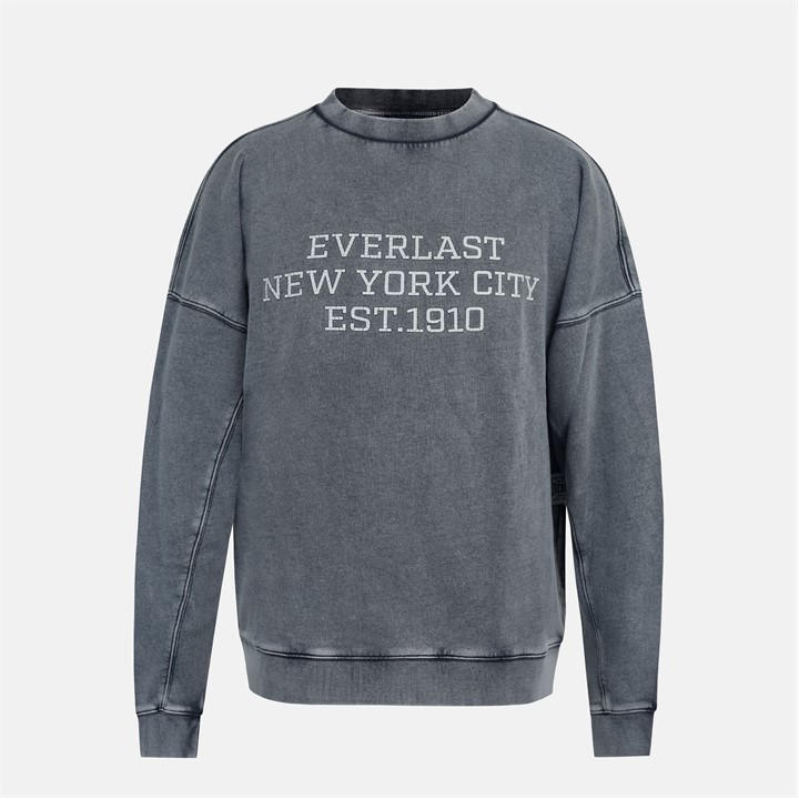 Everlast Men's Grey Nyc Crew Sweatshirt in Size 2XL, Sports Direct